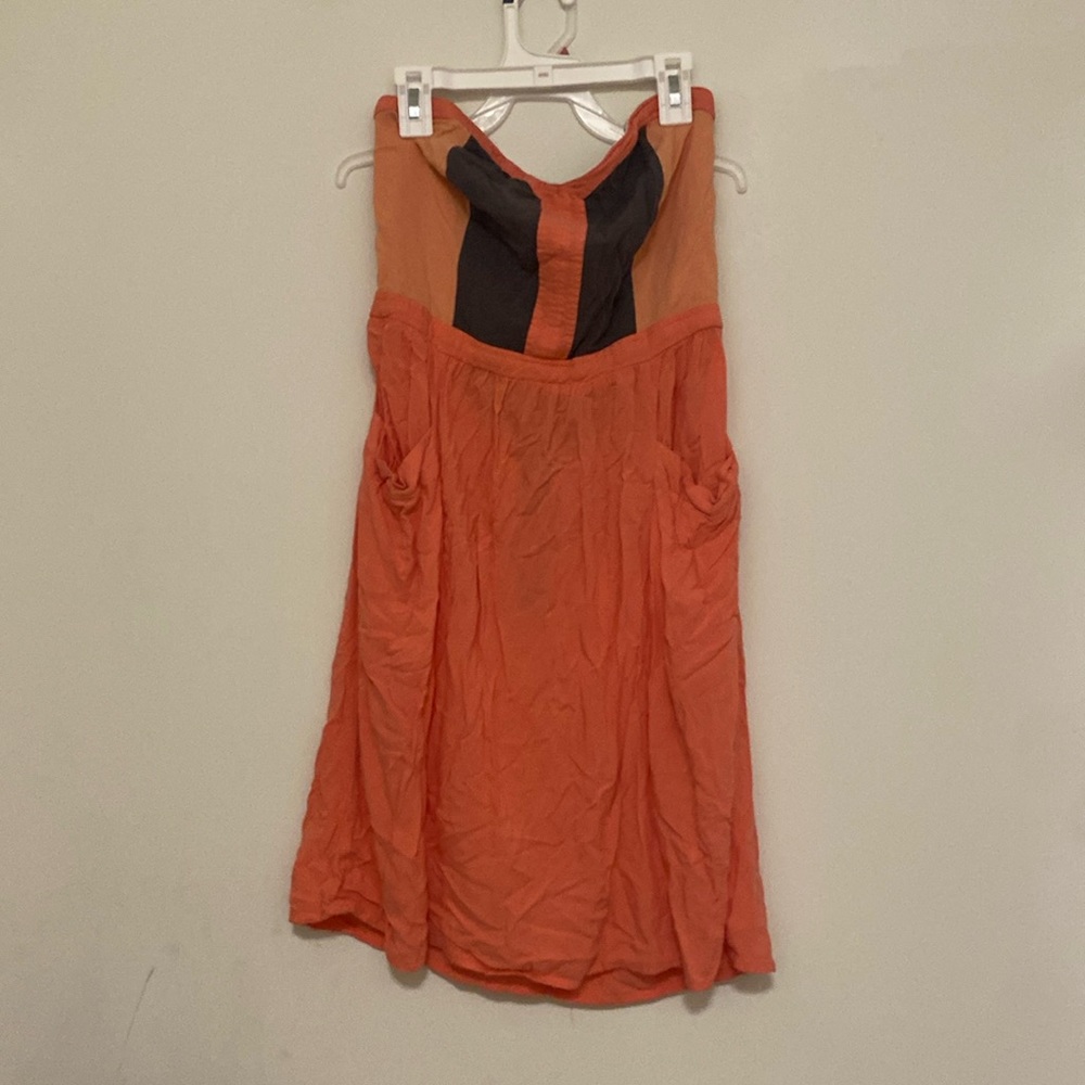 Coral and orange Tube top dress